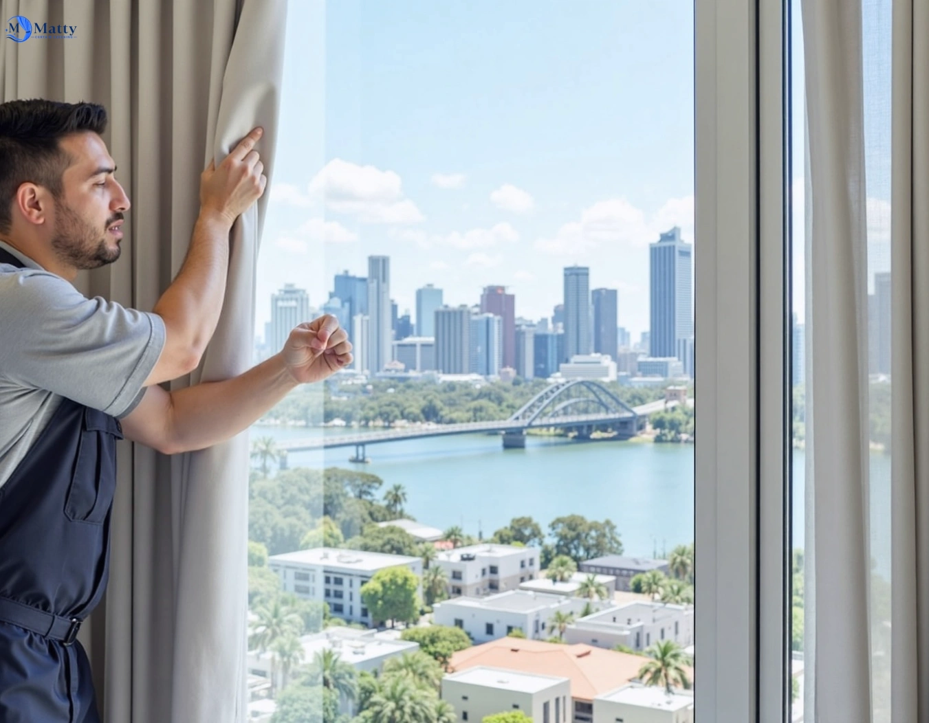 Professional curtain steam cleaning service mulgoa-nsw QLD by Matty Curtain Cleaning